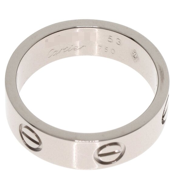 CARTIER 18k White Gold Love Ring #53 - Picture 4 of 7